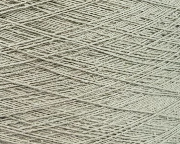 Toscano S.r.L. Art. Seta 854 Nm 2/30 – Garn aus Seide, Baumwolle, Viskose und Leinen col. Salbeigrün trocken 0207